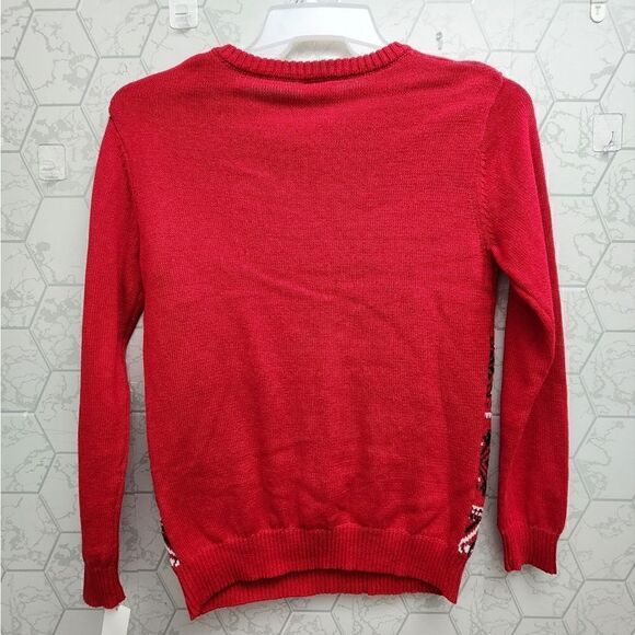 Nwt Boy's Girl's Christmas Holiday Grinch Sweater, Red - Picture 2 of 6